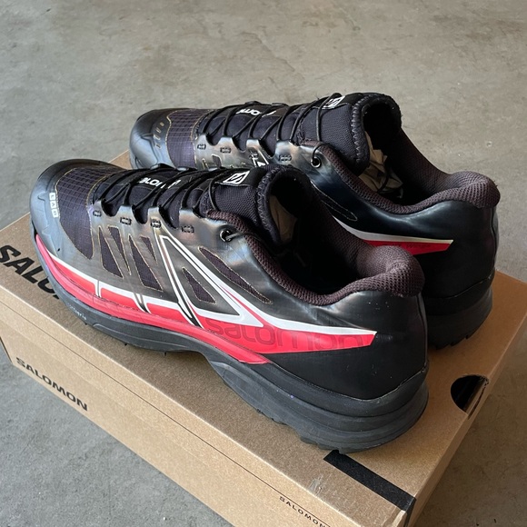 Salomon S-LAB Wings SG Black/Red Trail/Hiking Running Sneakers/Shoes 12.5 Womens - Picture 2 of 10